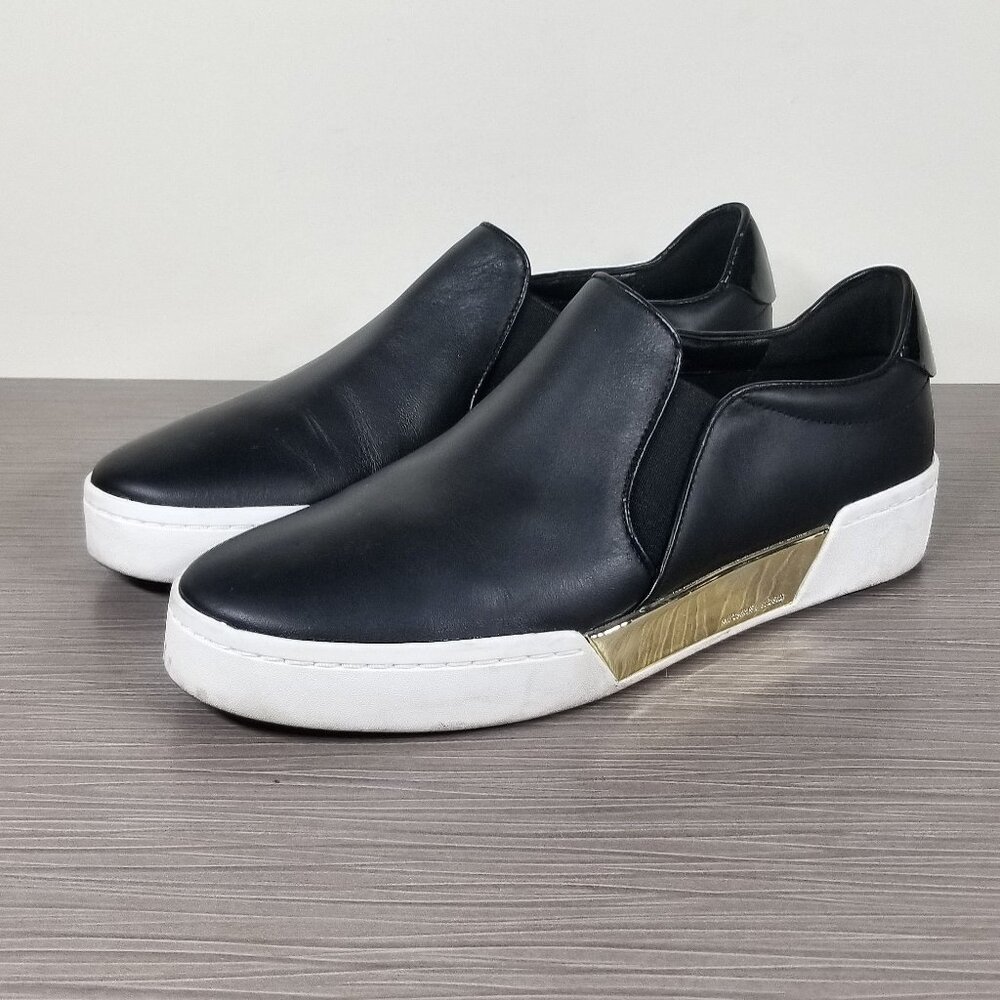 Michael Kors Brenden Slip-On Platform Sneaker, Black, Womens Size 8 M / 38.5